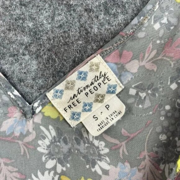 Intimately Free People Floral Tank Top Womens Small Flowy Oversized Prairiecore - Picture 5 of 9